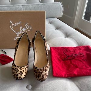 Louboutin Doremi 120 Pony Luxor Heels size 36